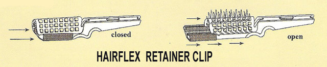 retainer clip hold brush open or closed